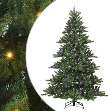 Vidaxl Umetno Zložljivo Božično Drevo Zelena 240 cm PVC in jeklo
