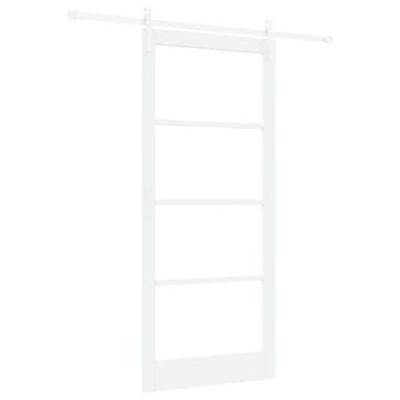 Vidaxl Drsna vrata ORKDAL Bela 93 x 211 cm Trden borov les in steklo