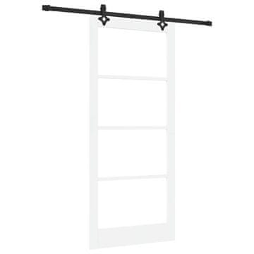 Vidaxl Drsna vrata ORKDAL Bela in črna 93 x 211 cm