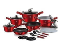 Berlingerhaus Set posod BH-7035 18 ks Burgundy Metallic Line