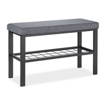 Northix Klop za čevlje s polico blazino kovinska konstrukcija