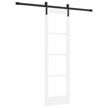 Vidaxl Drsna vrata ORKDAL Bela in črna 61 x 198,5 cm