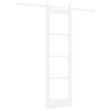 Vidaxl Drsna vrata ORKDAL Bela 61 x 198,5 cm Trden borov les in steklo