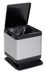 eoshop Eleganten Odpadkovni Koš TOKYO 40L z Aluminijastim Učinkom