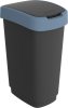 TWIST koš za smeti 50L - modra plast s pokrovom