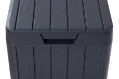 TOOMAX RIO GARDEN visokokakovostni zunanji koš 80L, grafitna barva