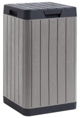 TOOMAX RIO GARDEN Lahka Plastična Vrtna Košara 80L - Svetlo Siva & Grafit