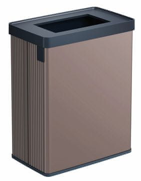 Curver Verto Reciklirani Koš 54L v Rožnati Barvi z Grafitnim Podstavkom