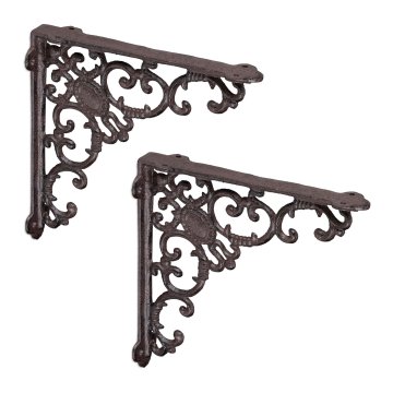 Northio Nosilci za police lito železo baročni dizajn set 2 kos