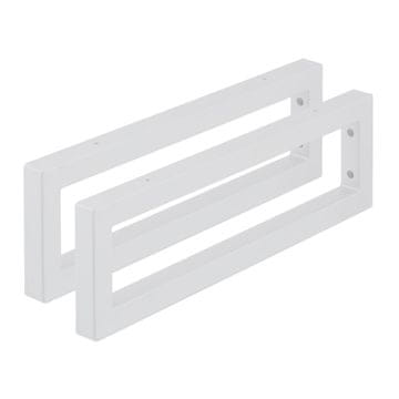 Northix Stenski nosilci za police set 2 kovinski nosilci z montažo