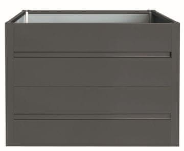 Rojaplast Vrtni Visoki Gred Aluminij Antracit 90x90x76cm PREMIUM