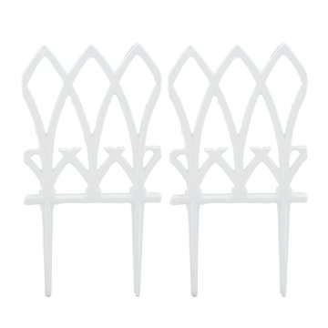 Northix Kovinska vrtna ograja 2 panelna vintage lito železo