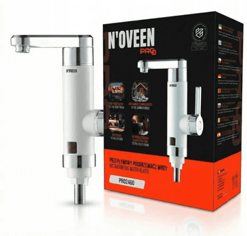N'OVEEN Električna grelna pipa PRO2460, 3600W, IPX4, bela, ABS plastika