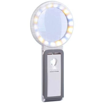 MG DetailPro LED lupa 3x zoom, bela