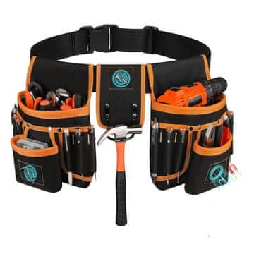 MG Tool Belt pas za orodje, črn