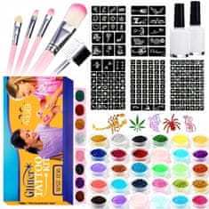 MG Tattoo Kit komplet za tetoviranje za otroke, bleščeče