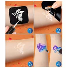 MG Tattoo Kit komplet za tetoviranje za otroke, bleščeče