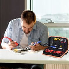 MG Soldering Iron spajkalnik s priborom 80W, rdeč