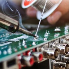 MG Soldering Iron spajkalnik s priborom 80W, rdeč