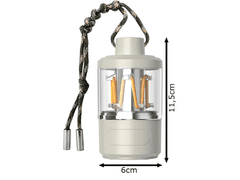 Verkgroup prenosna LED lanterna, USB, 3 W, IPX4, bela