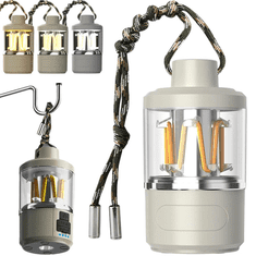 Verkgroup prenosna LED lanterna, USB, 3 W, IPX4, bela