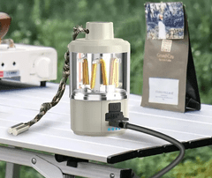 Verkgroup prenosna LED lanterna, USB, 3 W, IPX4, bela