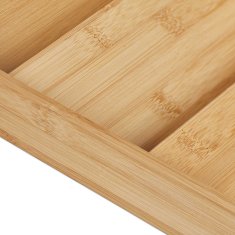 Northix Set 2 bambus stojal za začimbe za predal 3 nivoji