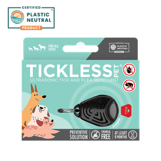 Tickless Pet ultrazvočni odganjalec klopov in bolh, črn