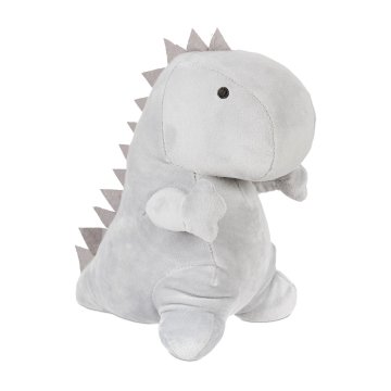 Northix Zapora za vrata dinozaver siva mehka tkanina pesek