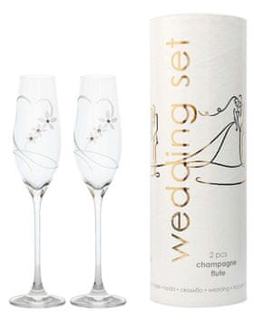 Celebration POROČNI SET KOZARCEV ZA PENINO, V TULCU, 210 ML, 2 KOS