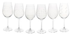 Crystalex ELEMENTS, KOZARCI ZA VINO, 450 ML, 6 KOS