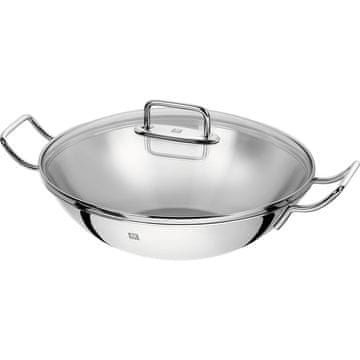 Zwilling J.A.Henckel plus Wok Steel 32 cm jeklena ponev za vok s pokrovom