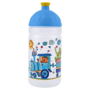 Steklenička R&amp;B Vlak z živalmi 500ml