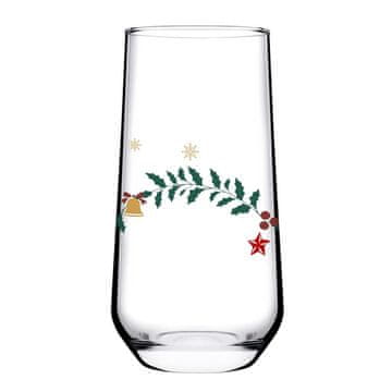 Pasabahce Kozarec Allegra voda / 47cl / dekor Christmas / 24kos