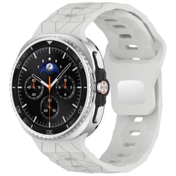 BStrap Silicone Grid pašček za Samsung Galaxy Watch 8, light gray