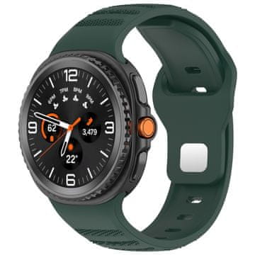 BStrap Silicone Dotline pašček za Samsung Galaxy Watch 8, green