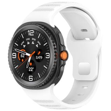 BStrap Silicone Dotline pašček za Samsung Galaxy Watch 8, white