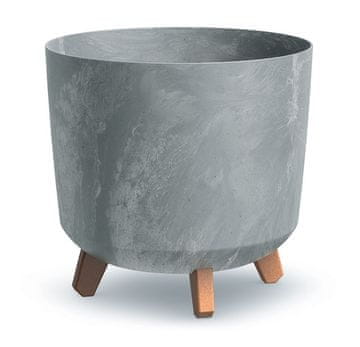 Prosperplast Prosperplast Gracia Tubus cvetlični lonec, betonski videz, siv 30 cm