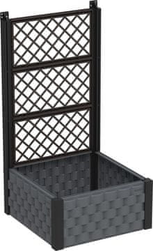 Duramax Dvignjena gredica 55×55 cm z rešetko 131 cm, antracit, Duramax IDMFPGB006CG