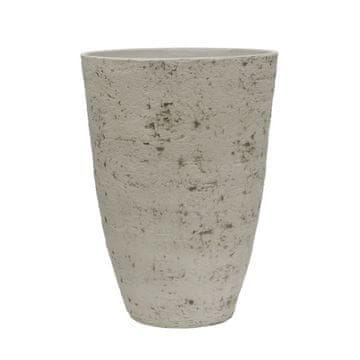 G21 Okrogel plastični cvetlični lonec G21 Baltic Plump 44 x 61 x 44 cm, svetlo siv