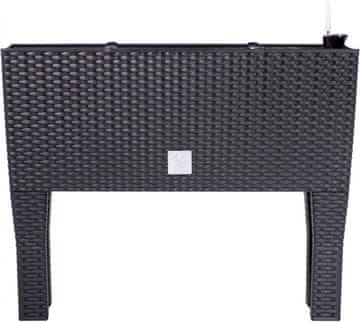 Prosperplast Visok cvetlični korit Rato Case 60×25×46 cm, antracit, z namakalnim sistemom