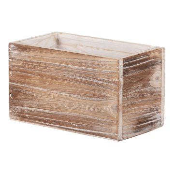 Autronic Leseni okrasni ovoj za cvetlični lonec, naravna barva, set 3 kosov