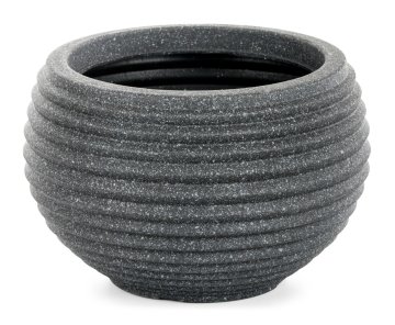G21 Cvetlični lonec G21 Lava Ring 29 x 29 x 19 cm, črn, odporen proti zmrzali