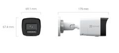 Ezviz H3K PoE 4K IP zunanja bullet kamera, PoE, 8Mpix, 2,8 mm objektiv, IR osvetlitev do 30 m, bela