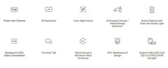 Ezviz H3K PoE 4K IP zunanja bullet kamera, PoE, 8Mpix, 2,8 mm objektiv, IR osvetlitev do 30 m, bela