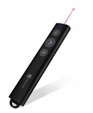 CONNECT IT LaserPoint laserski kazalnik za polnjenje ČERNO