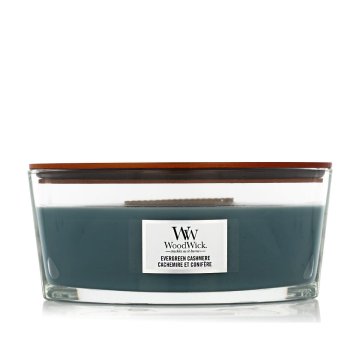 Woodwick Evergreen Cashmere dišeča svečka unisex