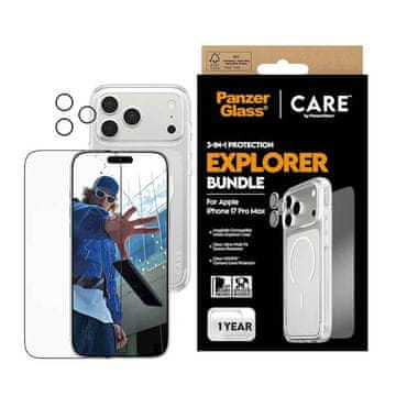 PanzerGlass Care komplet 3v1 za iPhone 17 Pro Max (CR94434)