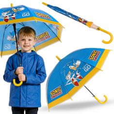 Sonic the Hedgehog SONIC Otroški dežnik za dečka, zložljiv avtomatski dežnik