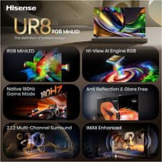 Hisense 100UR8S 4K UHD televizor, VIDAA Smart OS